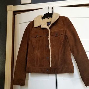 Vintage Gap Suede Leather Coat
